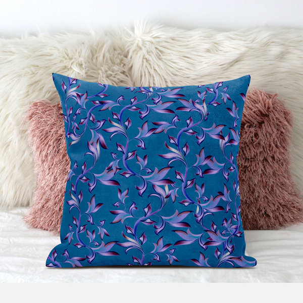 Bless international Floral Polyester Indoor Outdoor Throw Pillow